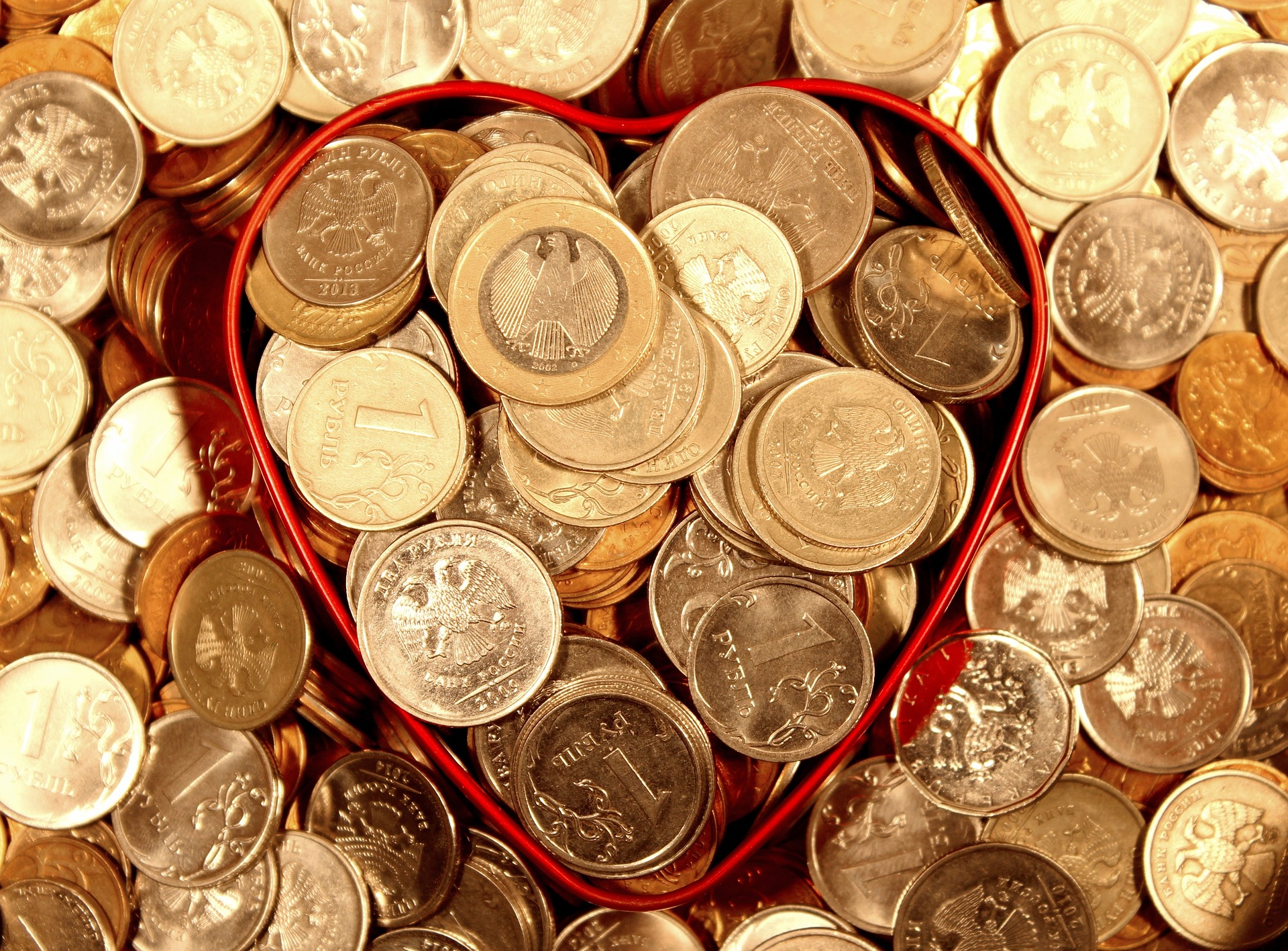 Pièces de monnaie @Pixabay