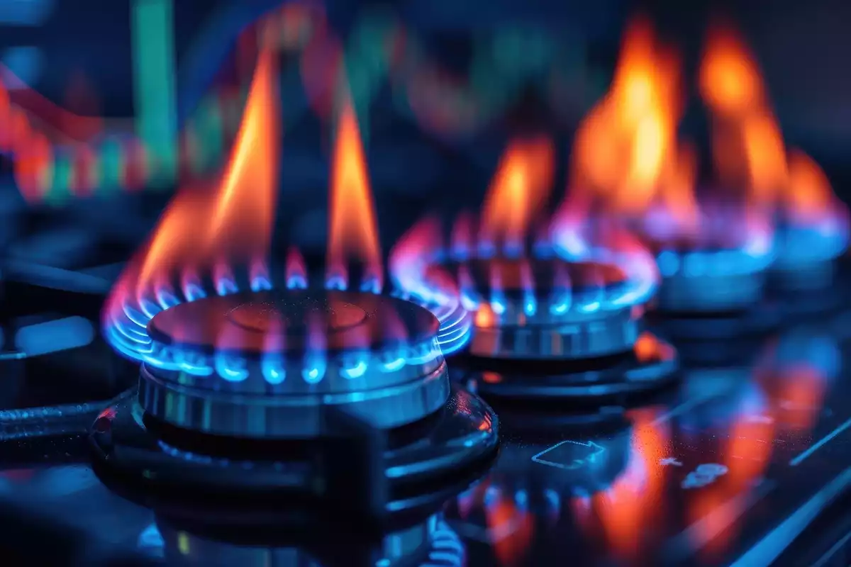 Les prix du gaz repartent à la hausse ce printemps 2024. @Adobe (avec IA)
