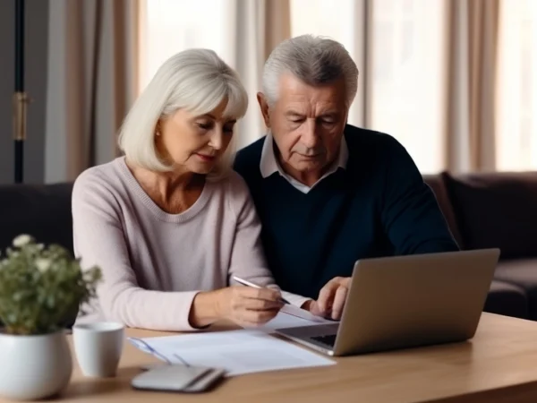 Couple retraités inquiets