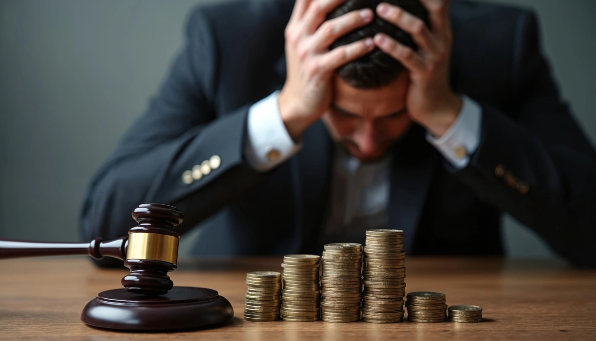 homme qui a des soucis d'argent