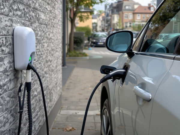 voiture-electrique-recharge-parking-arbres