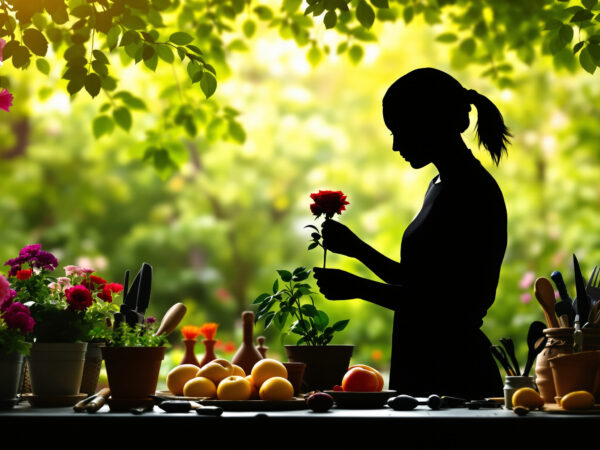 Jardinier et bouturage de rosier