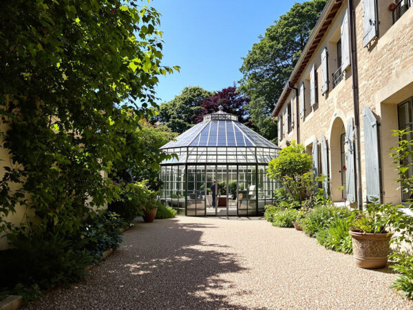 JardinSerreVitreéEnsoleillé