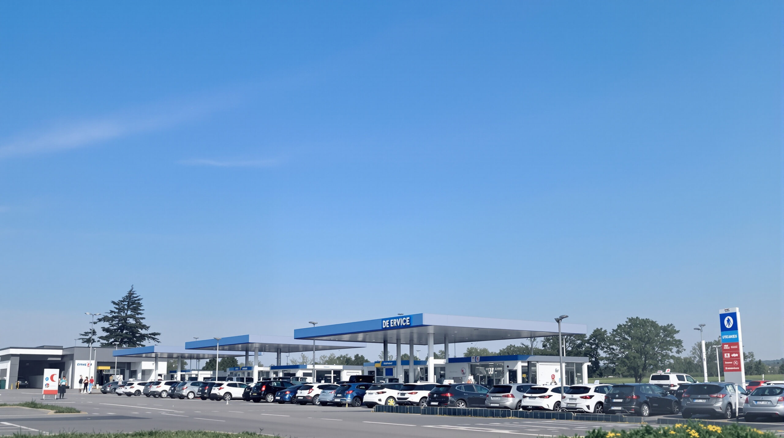 station-service-pompes-voitures-attendent