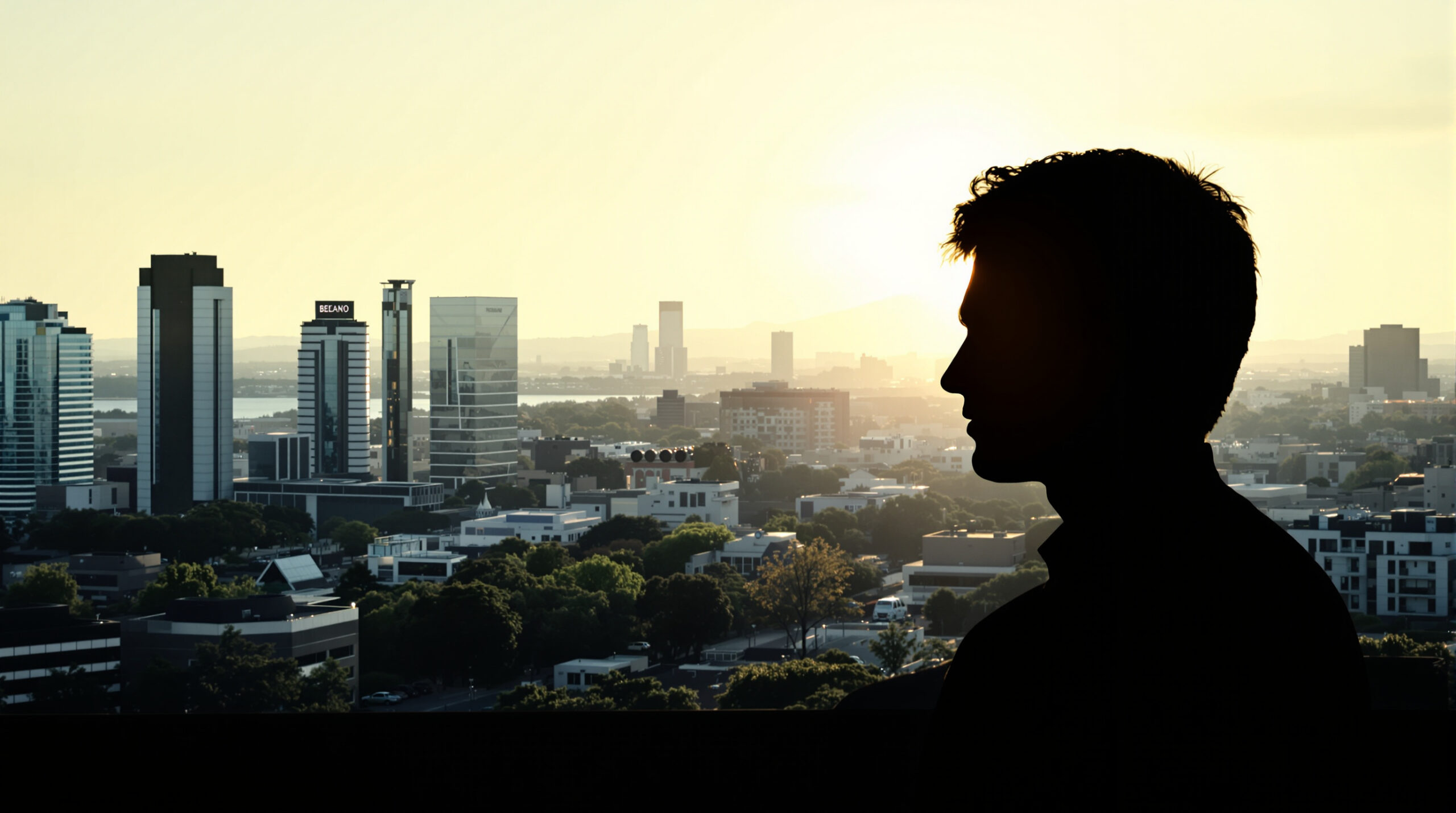ObservateurSilhouetteBanque
