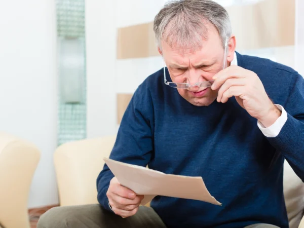 sénior inquiet pour sa retraite