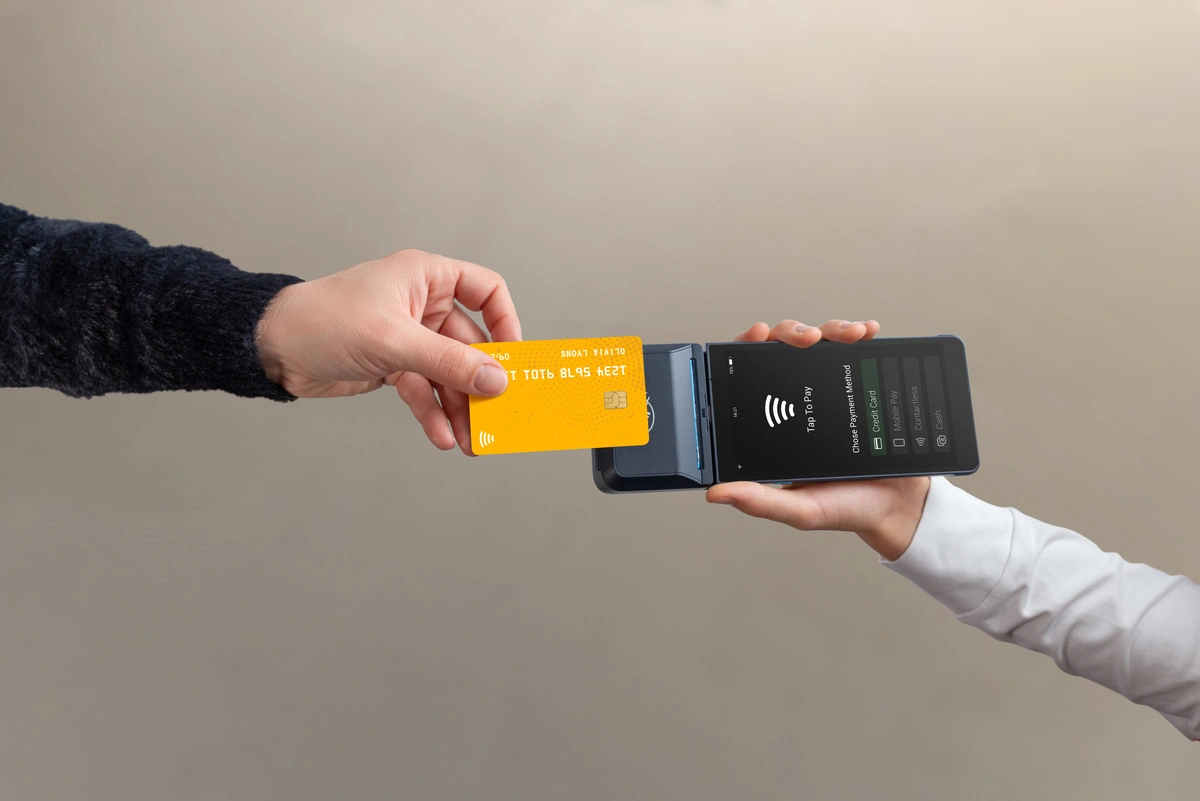 un paiement sans contact CB