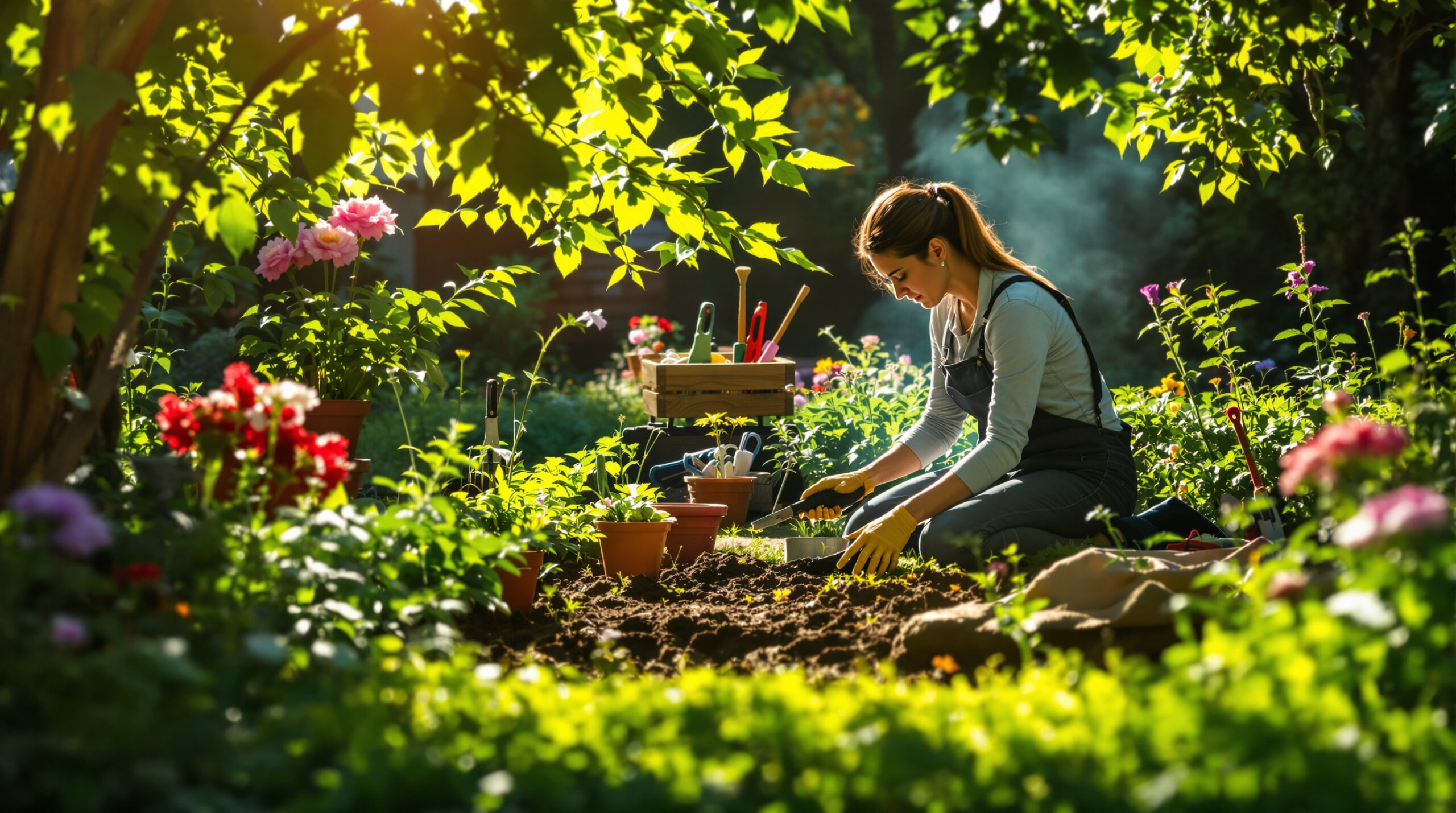 jardinage_outils_verdure_baign&eacute;e_lumi&egrave;re
