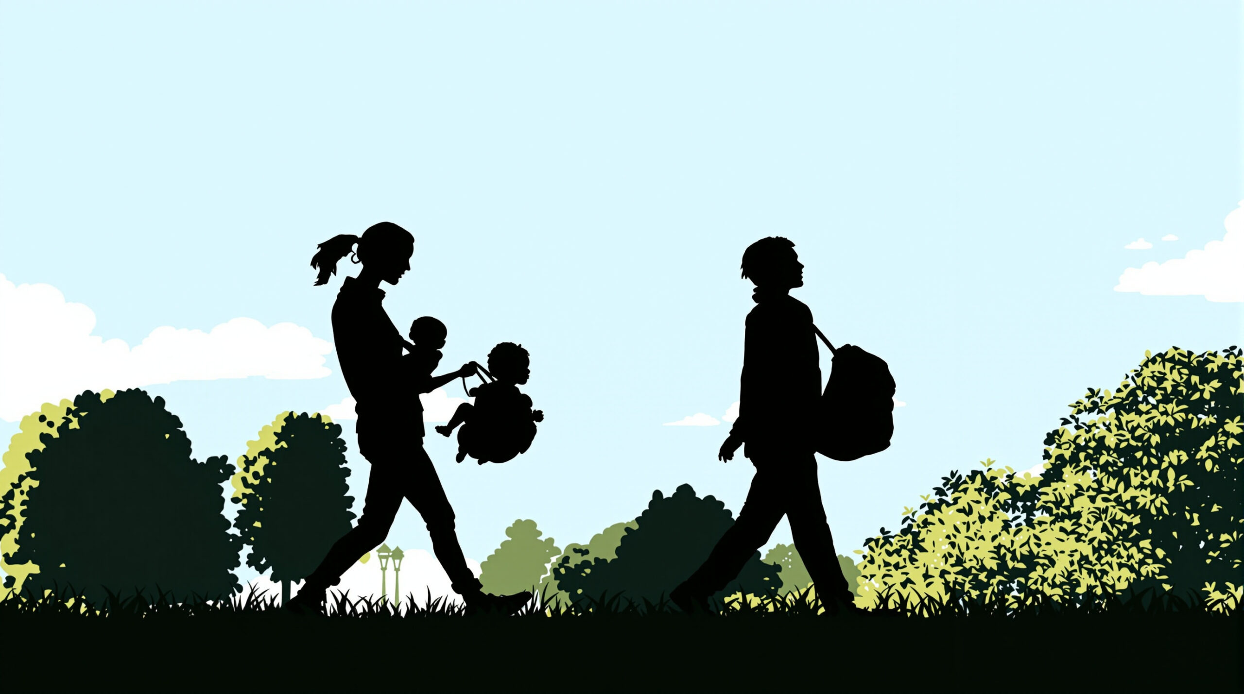 promenade_park_couples_silhouettes