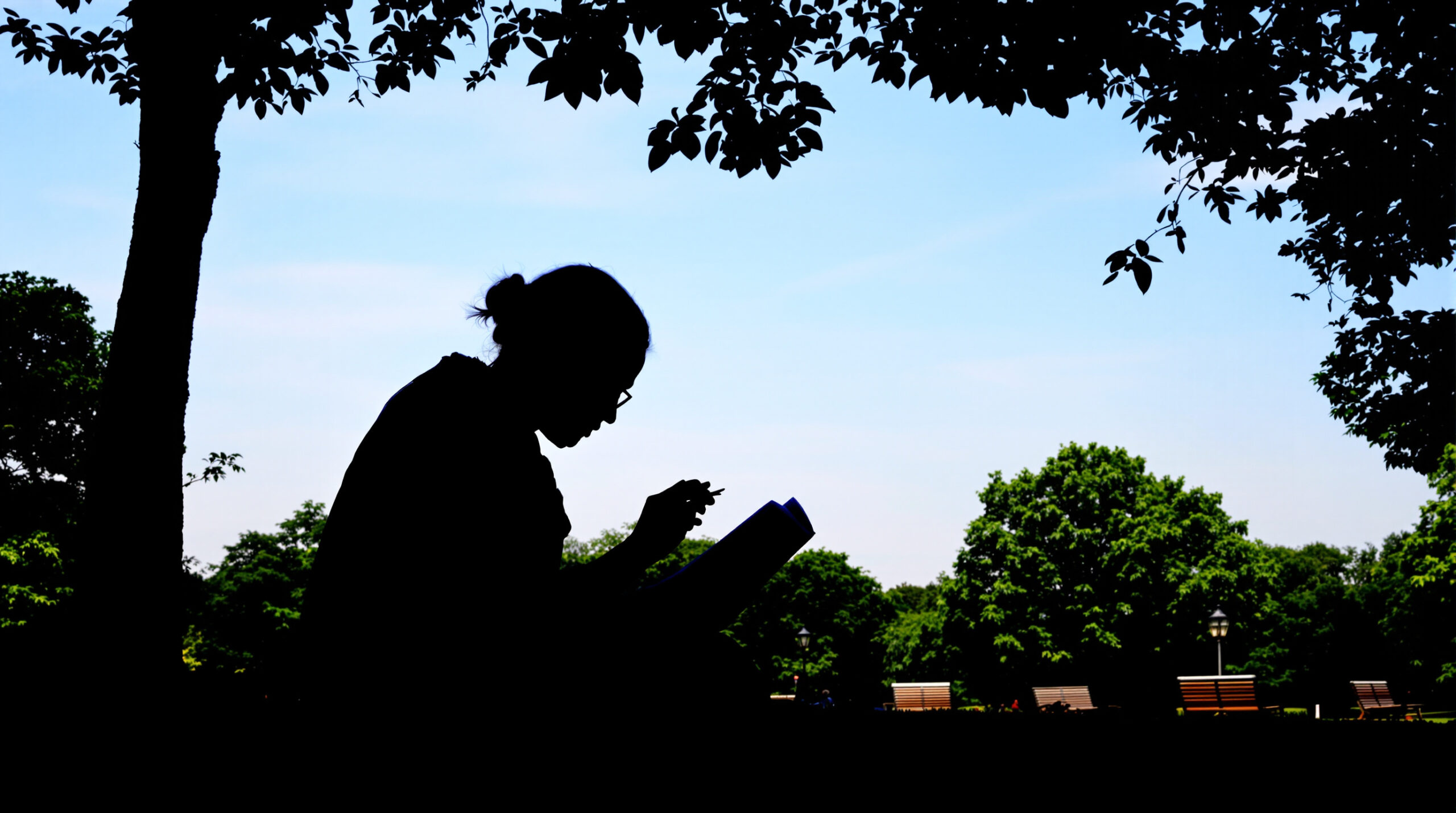 silhouette-lecture-parc-finances